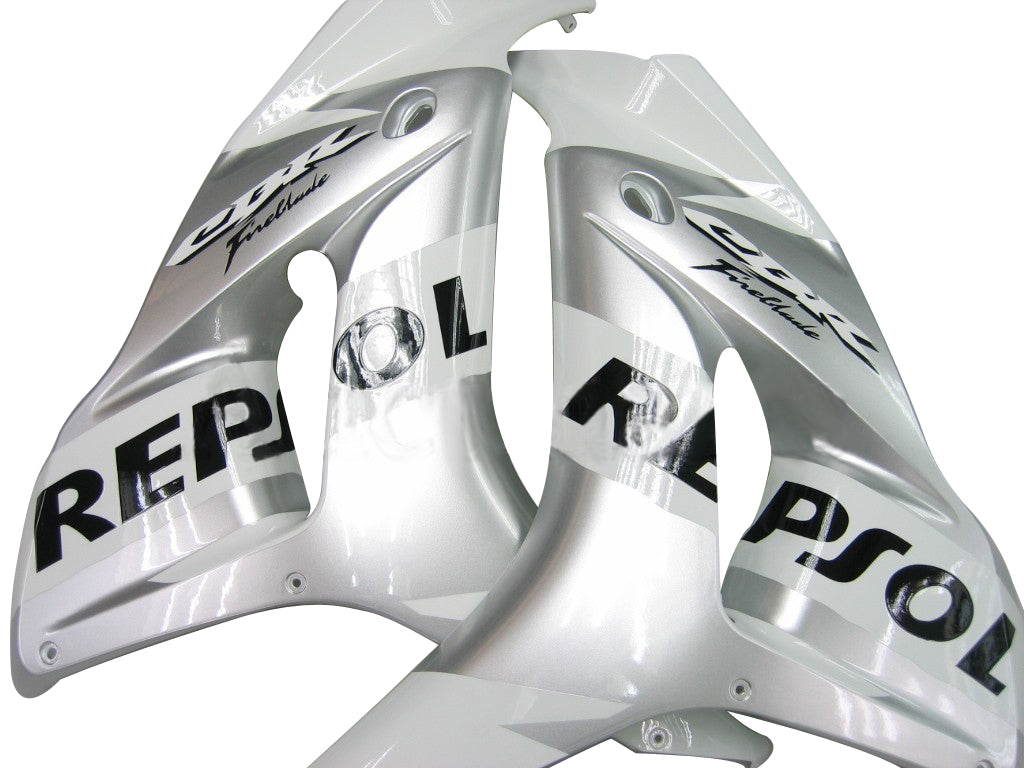 For CBR600RR 2009-2010 Bodywork Fairing White ABS Injection Molded Plastics Set