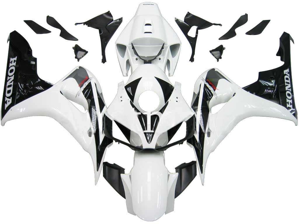 For CBR600RR 2009-2010 Bodywork Fairing White ABS Injection Molded Plastics Set