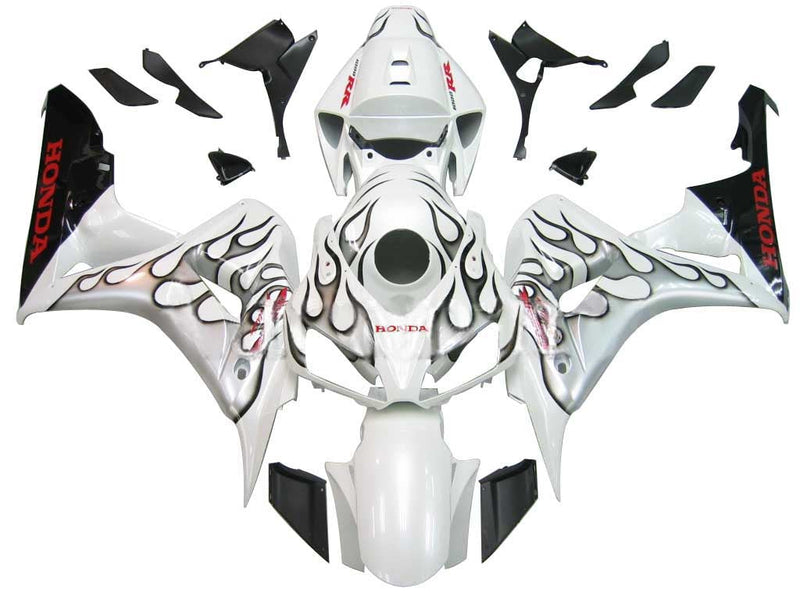 For CBR600RR 2009-2010 Bodywork Fairing White ABS Injection Molded Plastics Set