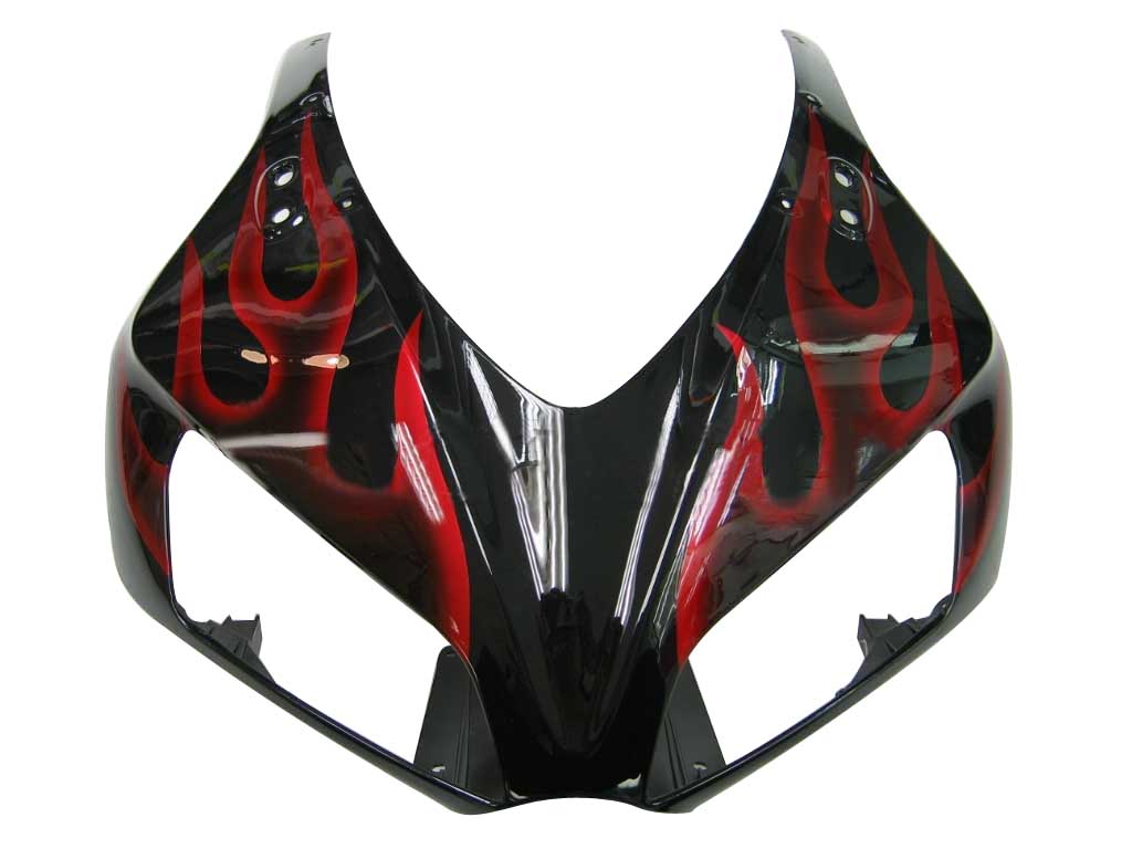 2006-2007 Honda CBR 1000 RR Black & Red Flame Racing Amotopart Fairings