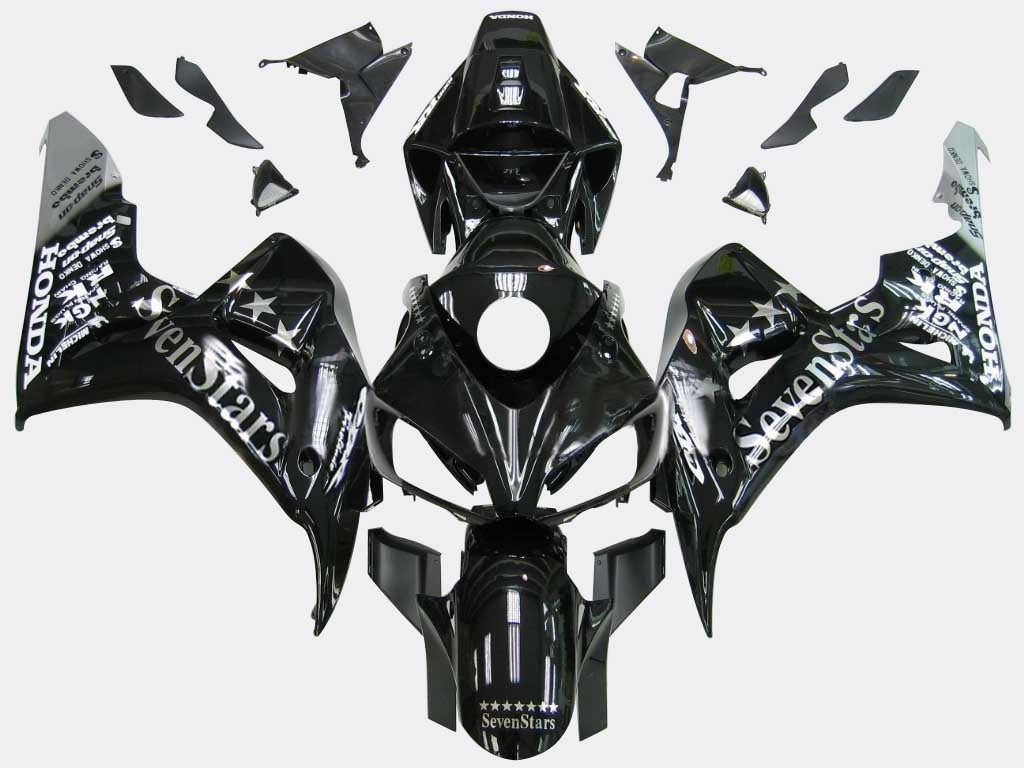 2006-2007 Honda CBR 1000 RR Black SevenStars Racing Amotopart Fairings