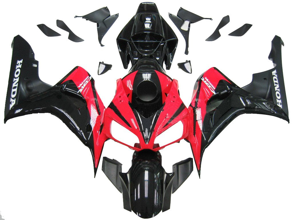 2006-2007 Honda CBR 1000 RR Black and Red CBR Racing Amotopart Fairings