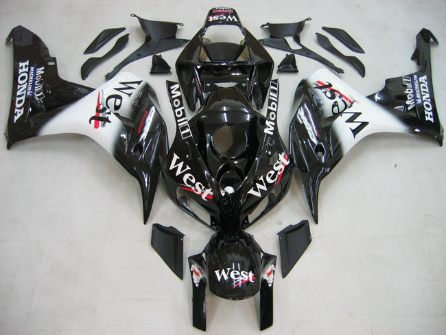 2006-2007 Honda CBR 1000 RR Black West Racing Amotopart Fairings