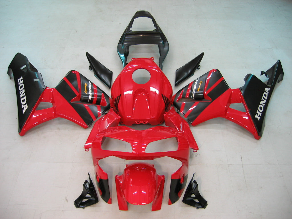 2003-2004 Honda CBR600RR Amotopart Fairing Black&Red Kit