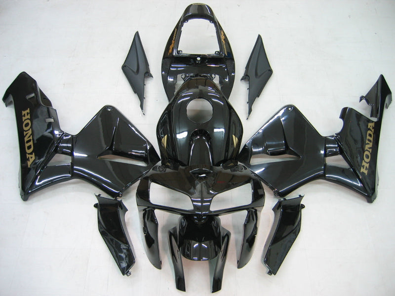 For CBR600RR 2005-2006 Bodywork Fairing Black ABS Injection Molded Plastics Set