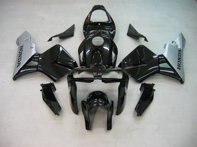 For CBR600RR 2005-2006 Bodywork Fairing Black ABS Injection Molded Plastics Set