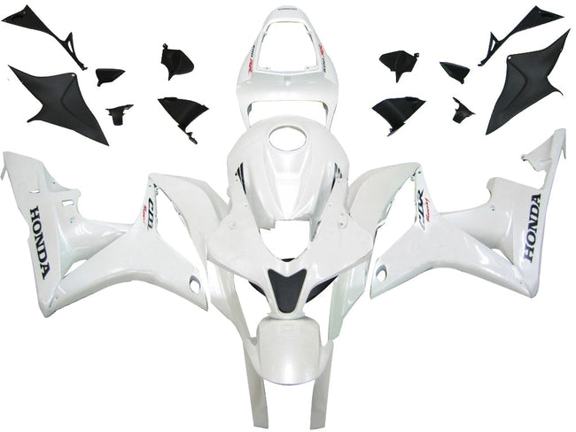 2007-2008 Honda CBR600RR Amotopart White Fairing Kit