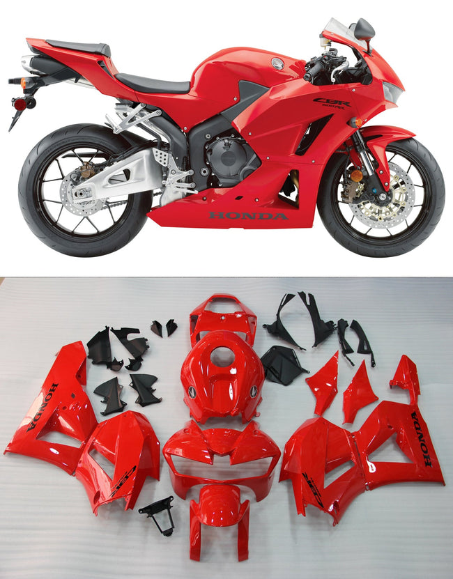 2013-2021 Honda CBR600RR Red CBR Racing Amotopart Fairings