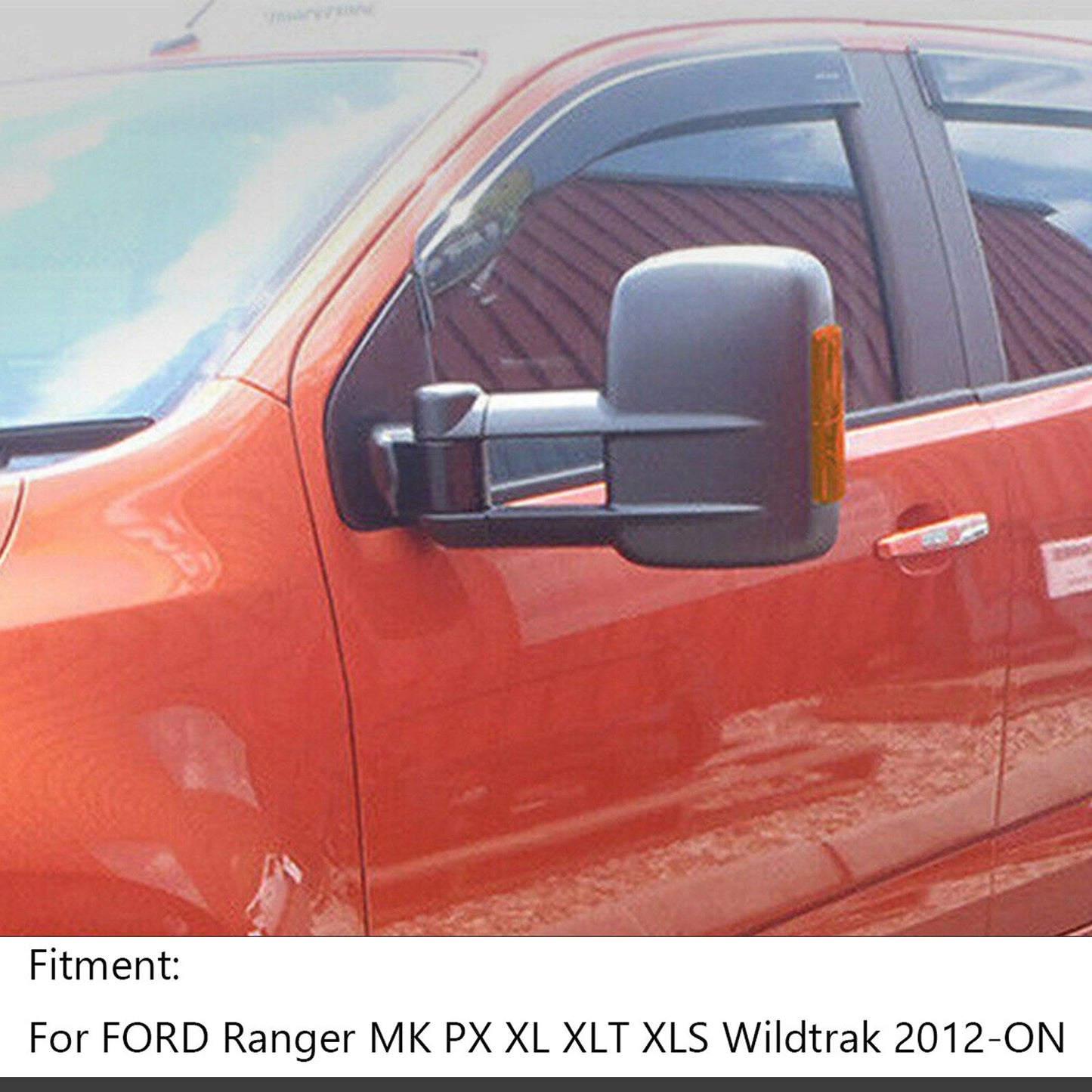 2012-ON Ford Ranger MK PX XL XLT XLS Wildtrak Extendable Towing Mirrors