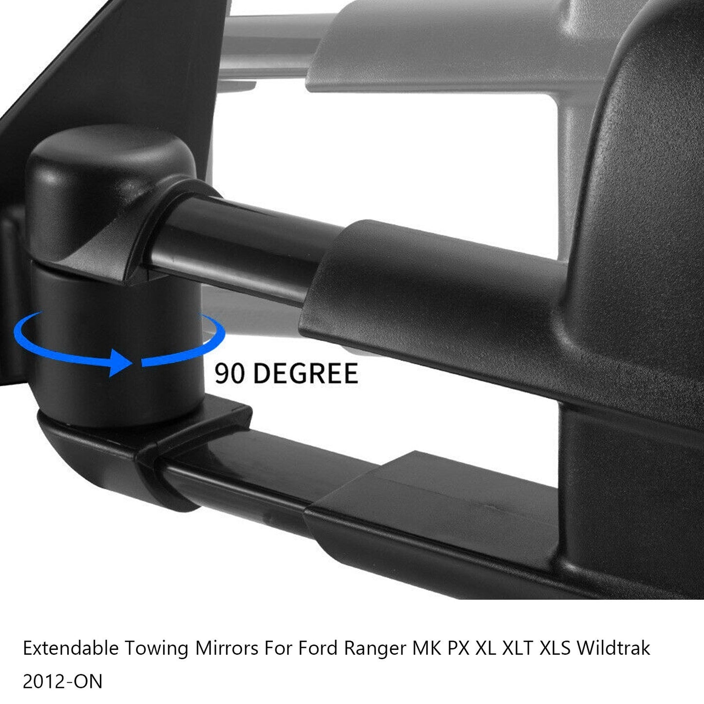 2012-ON Ford Ranger MK PX XL XLT XLS Wildtrak Extendable Towing Mirrors