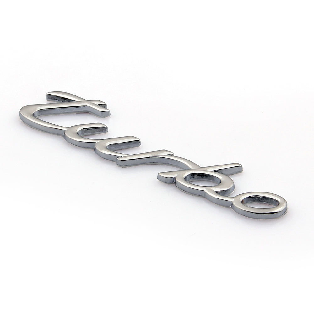 3D Car Auto Emblem Badge Sticker Decal For Turbo Silver 1.6T 1.8T 2.0T 3.0T