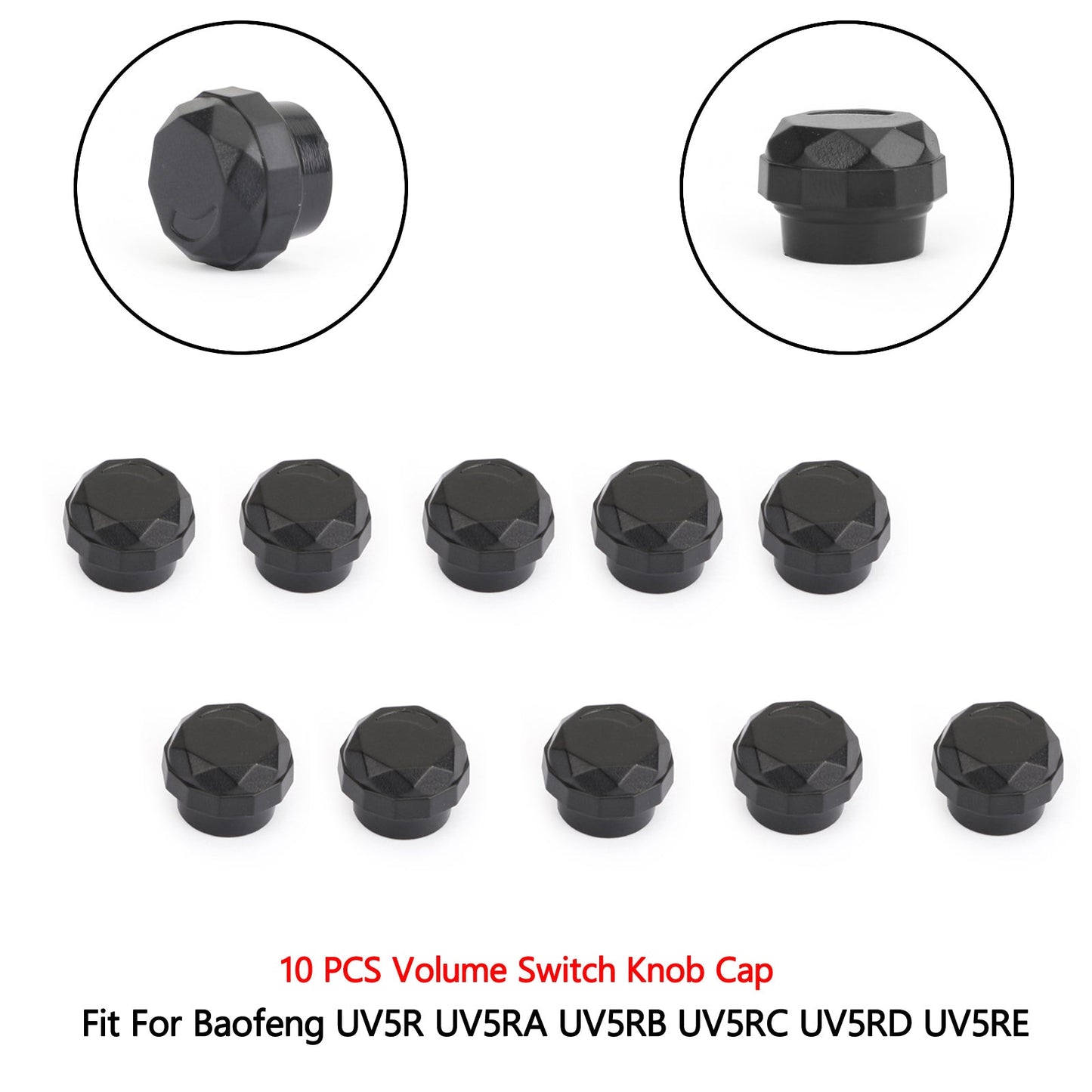 1x Volume Switch Knob Cap for Baofeng UV5R UV5RA UV5RD UV5RE UV5RB UV5RC