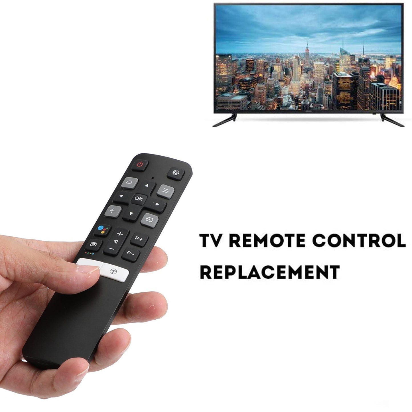 Replacement TV Remote Controller Fit for TCL MRC802V 50S435 32S6800S 40S6510FS