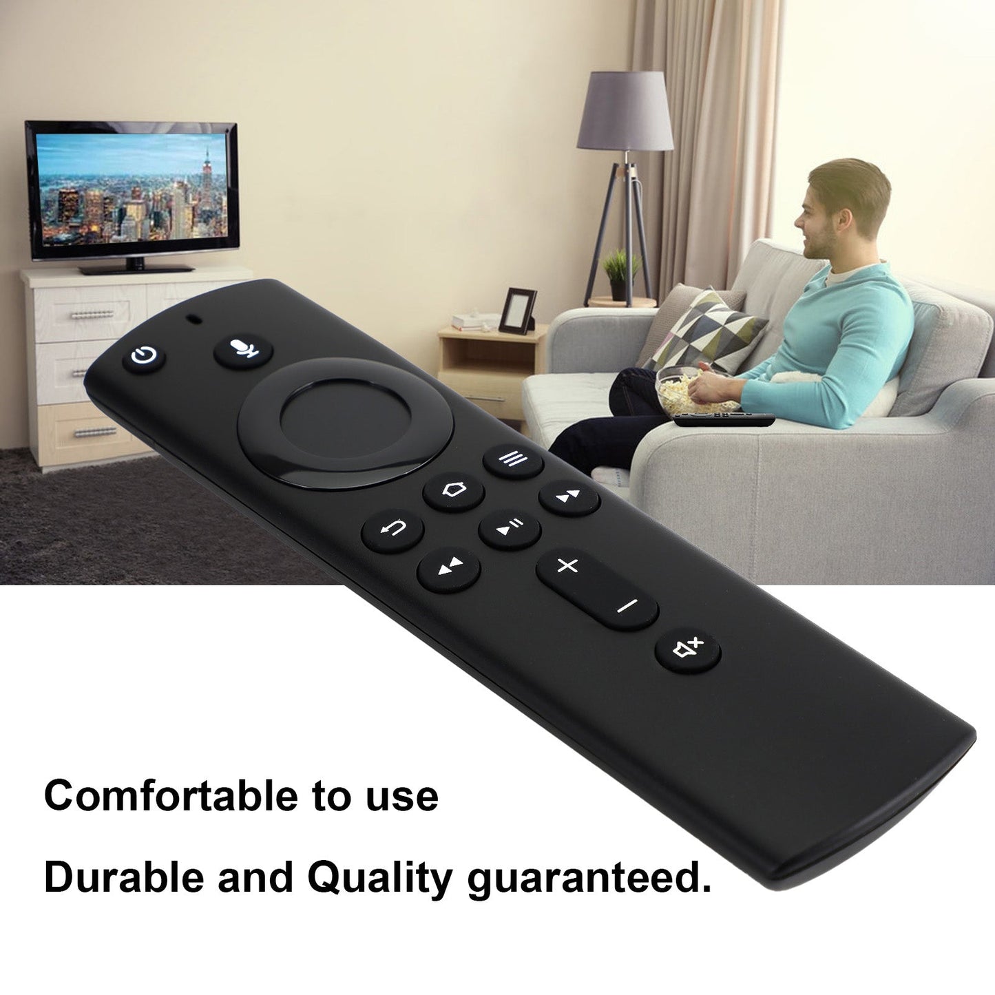 Voice Replace Remote Controller Fit for Alexa 4K Ultra HD HDR Fire TV Stick