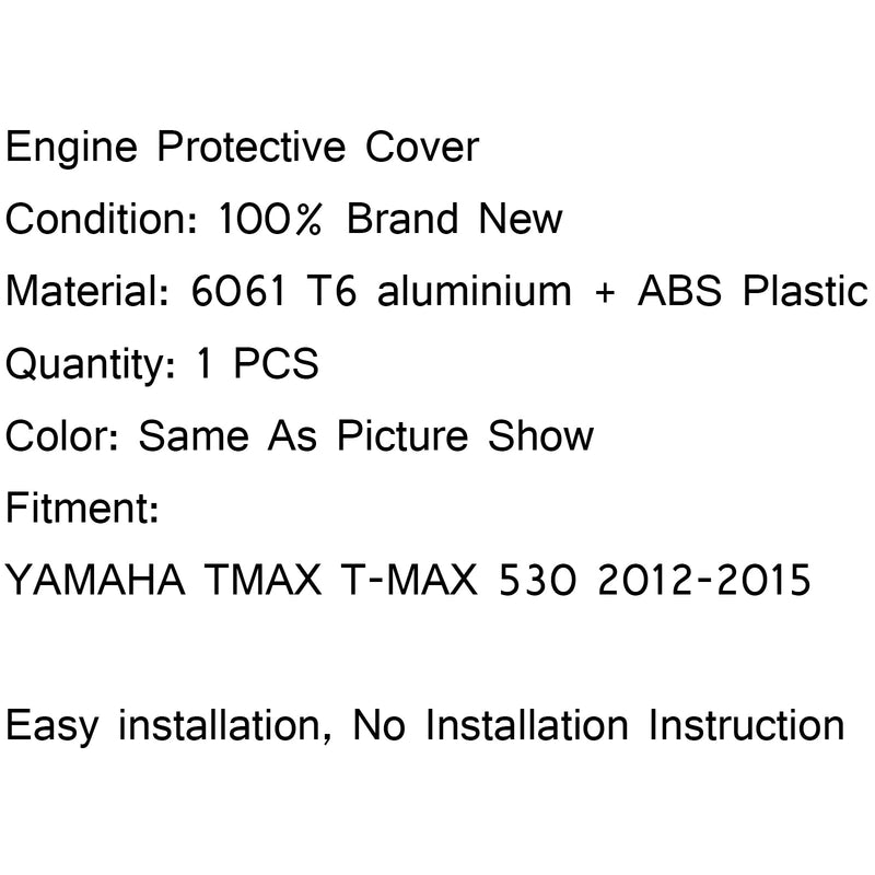 Aluminium Motor Engine Cover protector for YAMAHA TMAX T-MAX 53 212-215