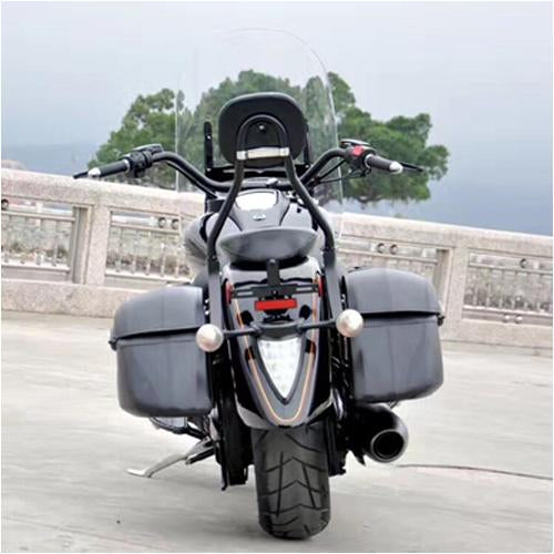 Universal Classic Motorcycle Hard Bags Saddlebags & Heavy Duty Mounting Kit