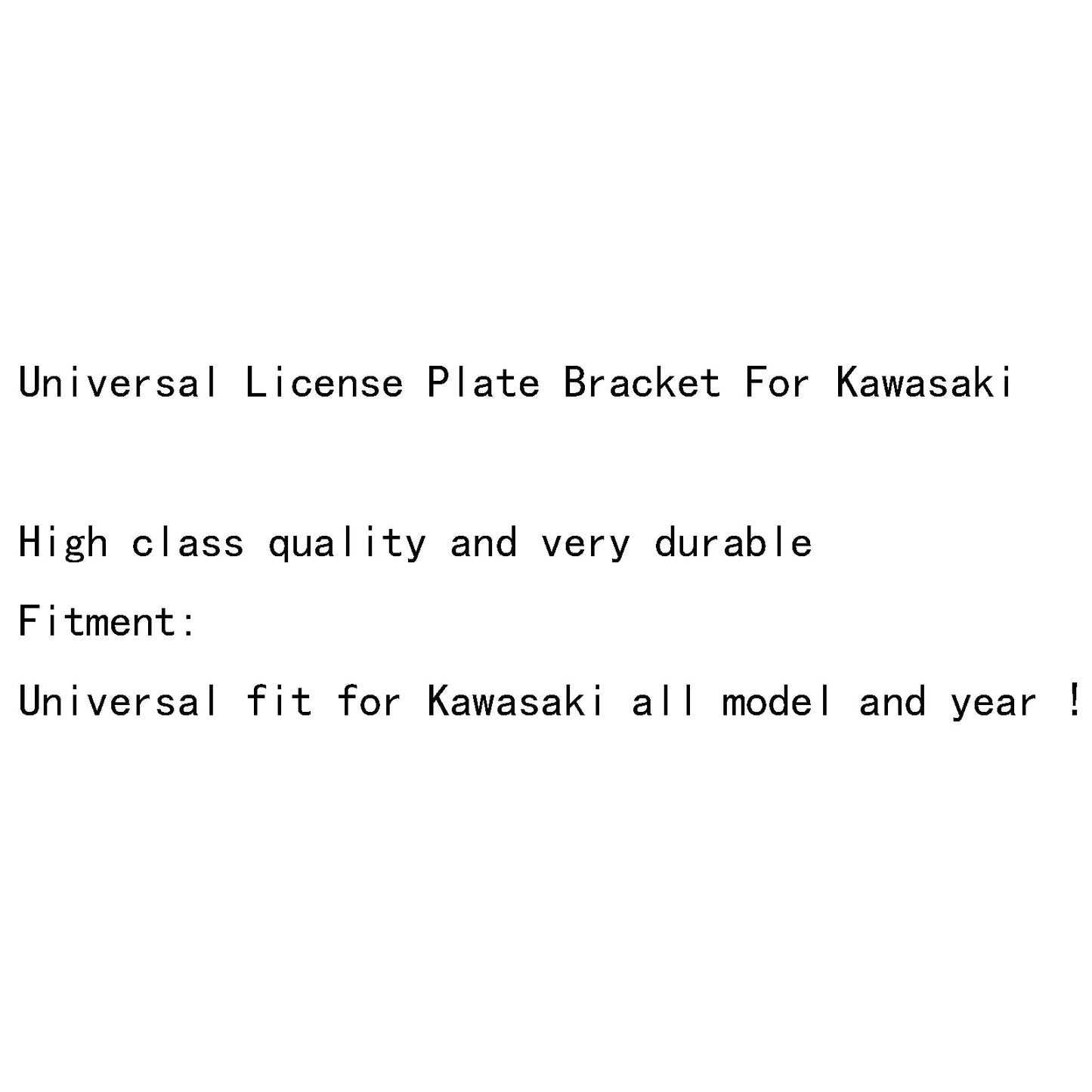 Universal License Plate Bracket For Yamaha YZF R1 R6 Harley Sportster XL883