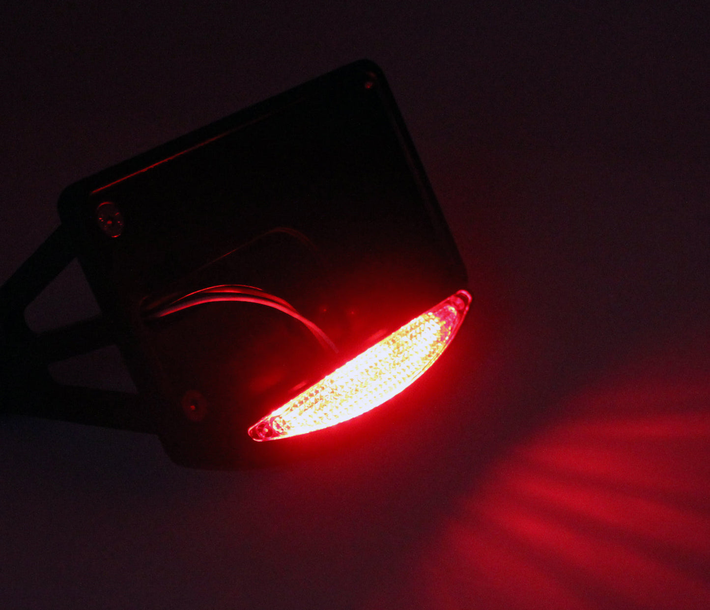 Side Mount License Plate LED Tail Brake Light For Harley Customs Choppers Generic