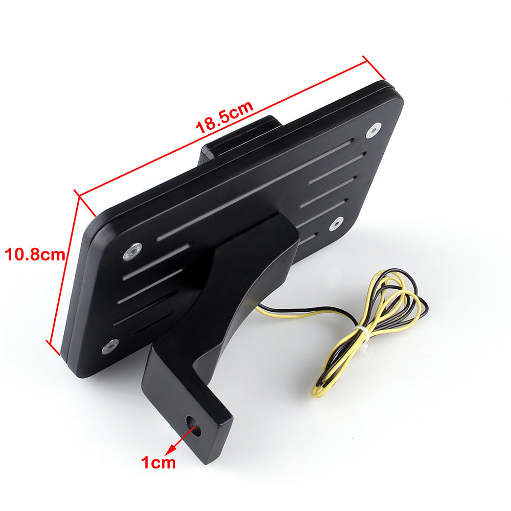 LED Footpeg Peg Mounted License Plate Bracket R1 R6 For Honda CBR 600 F4i 954RR
