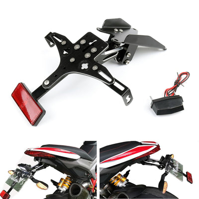 Adjustable License Plate Holder Support Tail Tidy Fender For Ducati 821 12-14