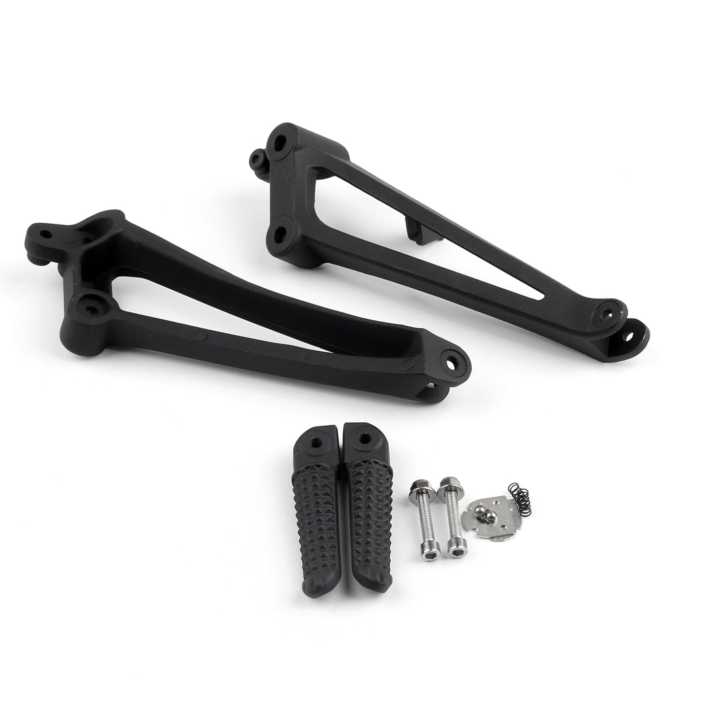 Rear Passenger Foot Pegs Footrest Brackets For YAMAHA 2009-2011 YZF R1 Black