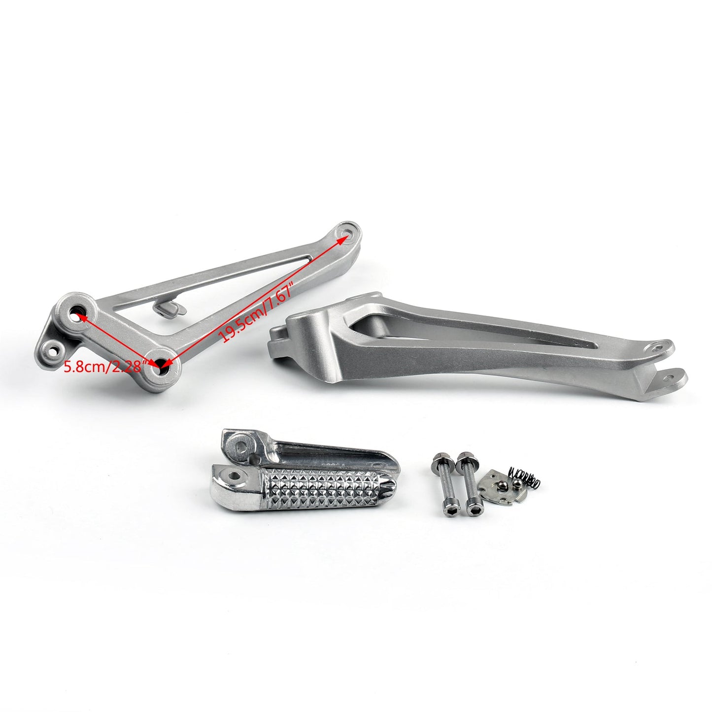 Rear Passenger Foot Pegs Footrest Brackets For YAMAHA 2009-2011 YZF R1 Black