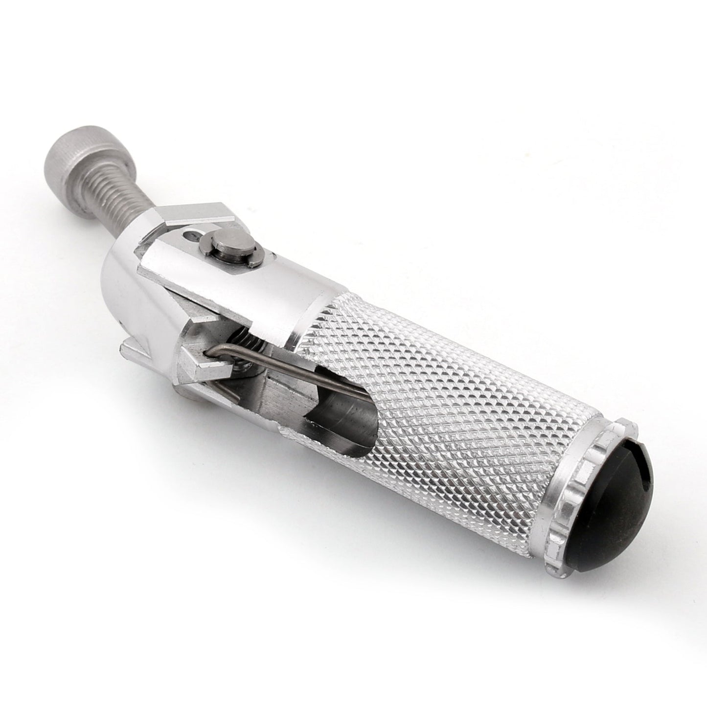 CNC Folding Foot Pegs Footpeg Rear Set Rest Racing For Universal Motorcycle Silv
