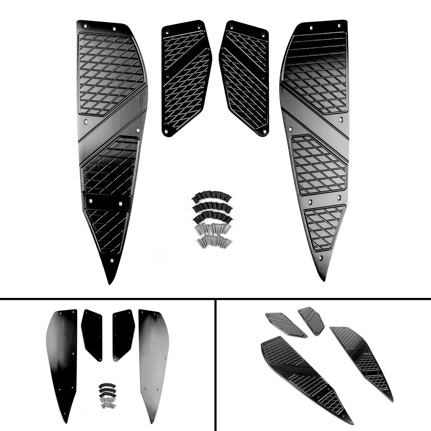 Foot Peg Plate Footrest Step Pad Mat Cover Fit for Yamaha XMAX 300 2017-2018 Generic