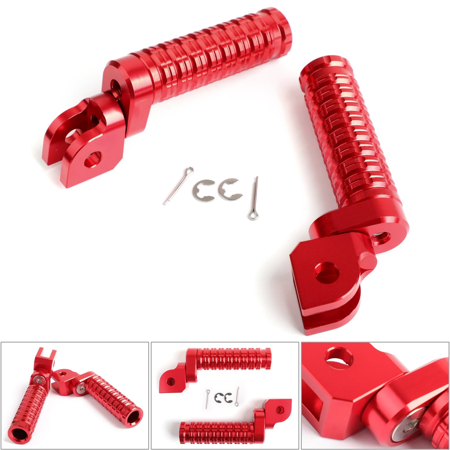 CNC Front Foot Pegs For SUZUKI GSXR 600 750 1000 HONDA CBR300R CBR600RR Generic