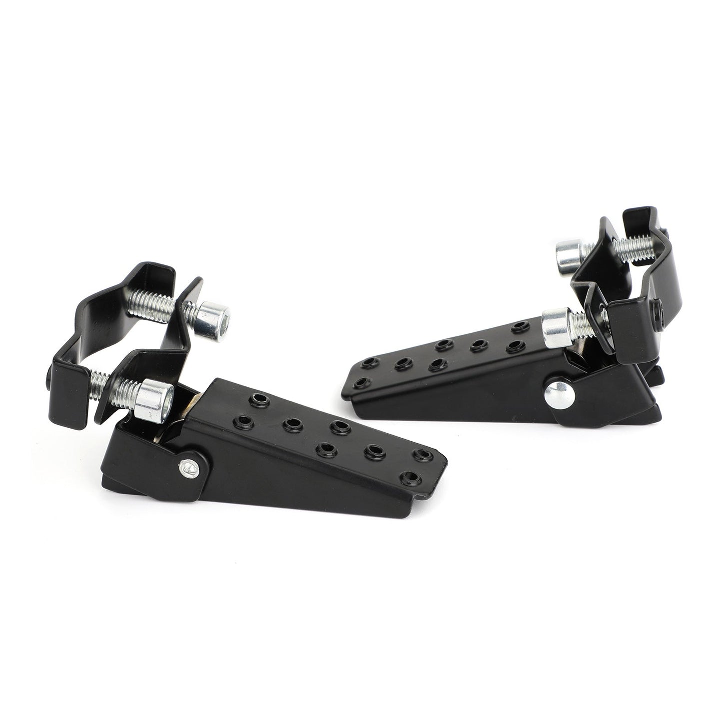 Universal For Motorcycle Passenger Foot Peg Rear Pedal Footrest 25-28mm Black