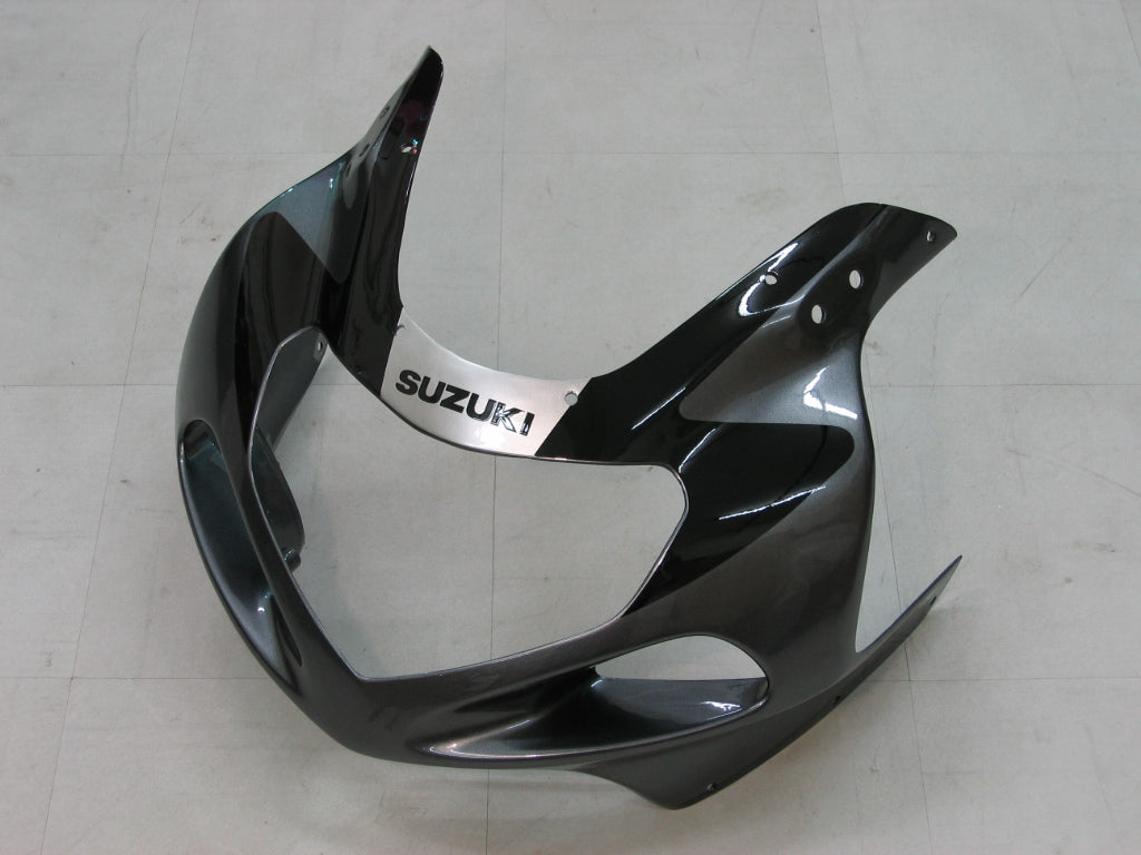 2000-2002 Suzuki GSXR 1000 Silver & Black Racing Amotopart Fairings