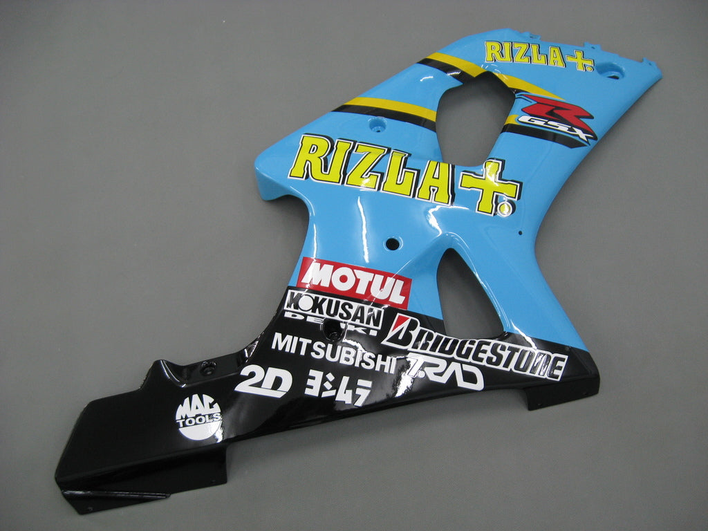 2000-2002 Suzuki GSXR 1000 Blue Black Rizla Racing Amotopart Fairings