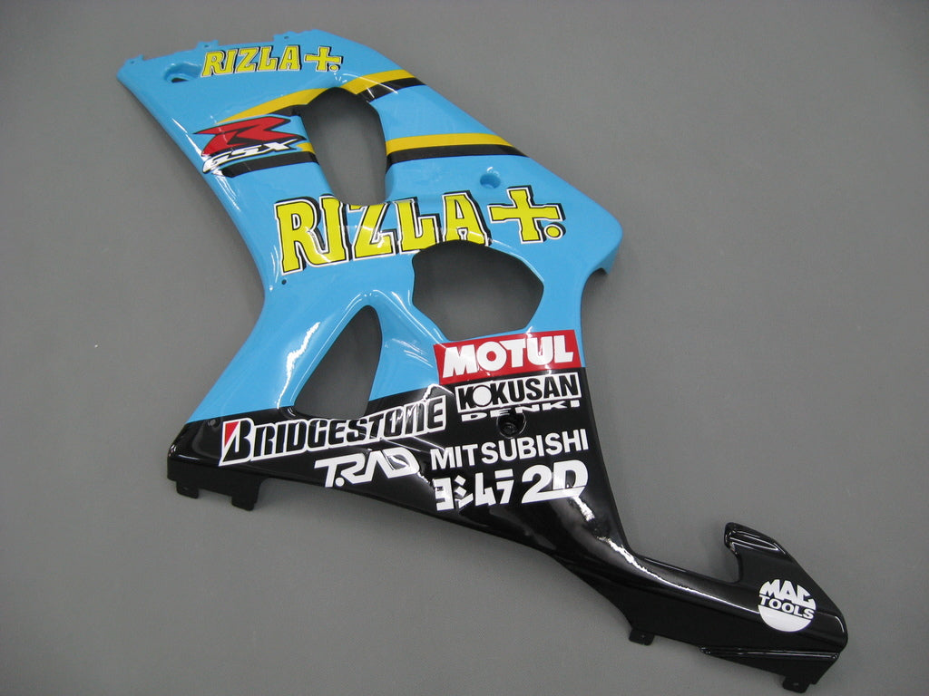 2000-2002 Suzuki GSXR 1000 Blue Black Rizla Racing Amotopart Fairings