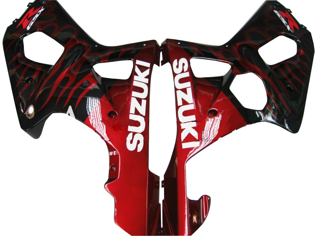 2000-2002 Suzuki GSXR 1000 Black & Red Flame Racing Amotopart Fairings