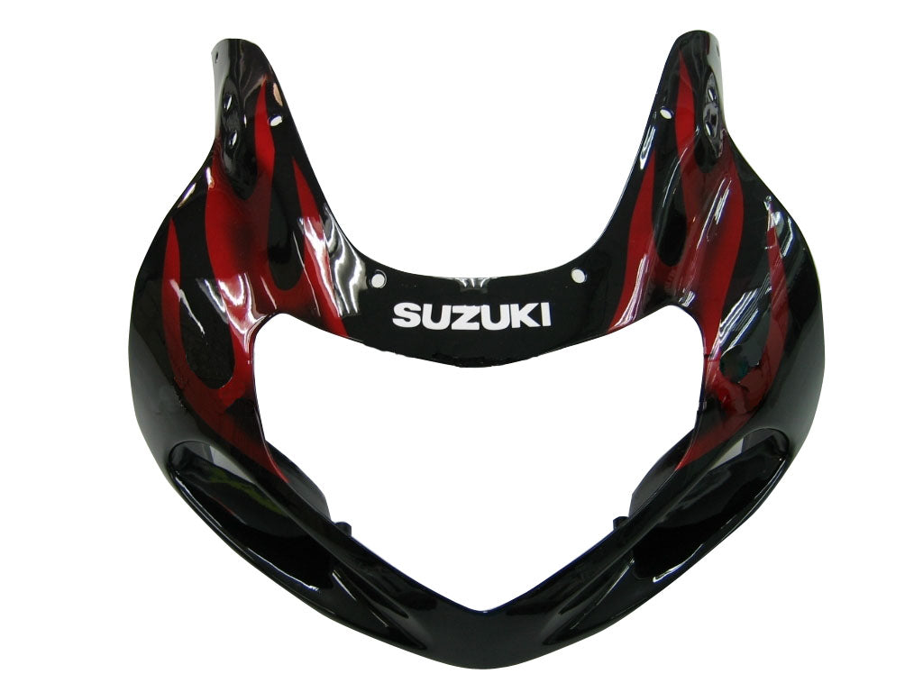 2000-2002 Suzuki GSXR 1000 Black & Red Flame Racing Amotopart Fairings