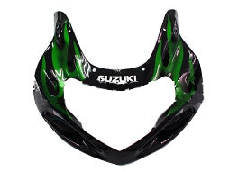 2000-2002 Suzuki GSXR 1000 Black & Green Flame Racing Amotopart Fairings