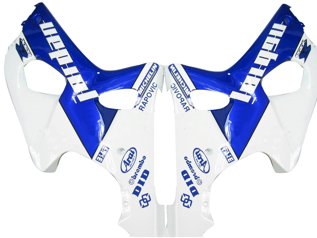 2000-2002 Suzuki GSXR 1000 White & Blue Jordan Racing Amotopart Fairings