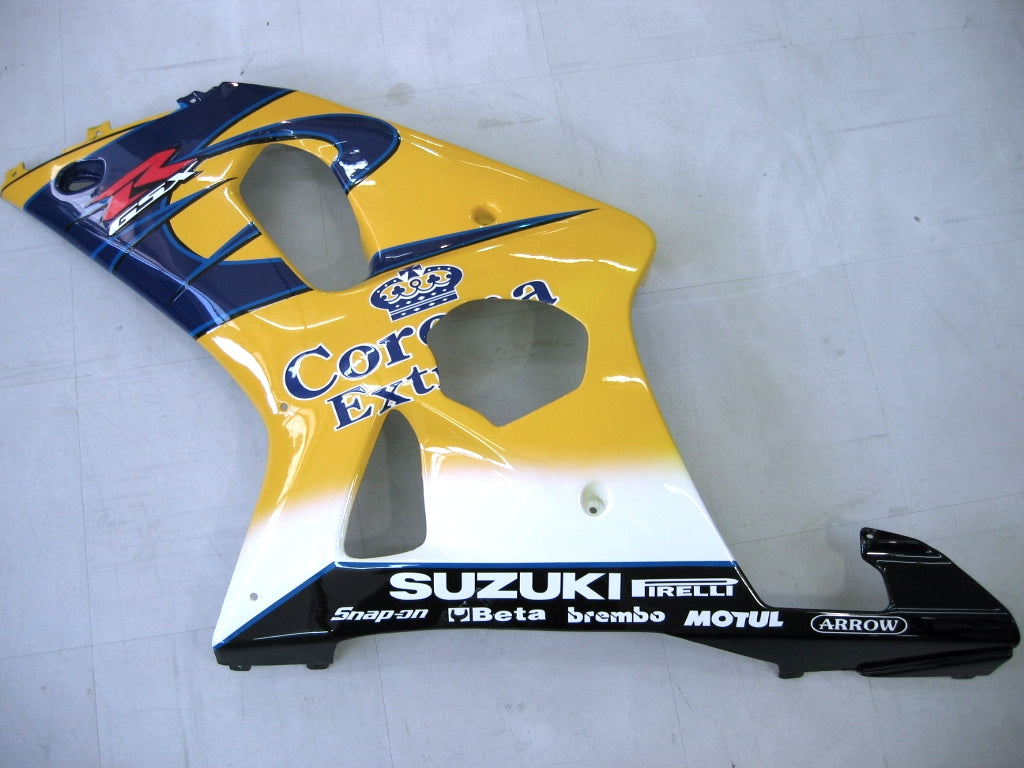 2000-2002 Suzuki GSXR 1000 Yellow & Blue Corona GSXR Racing Amotopart Fairings