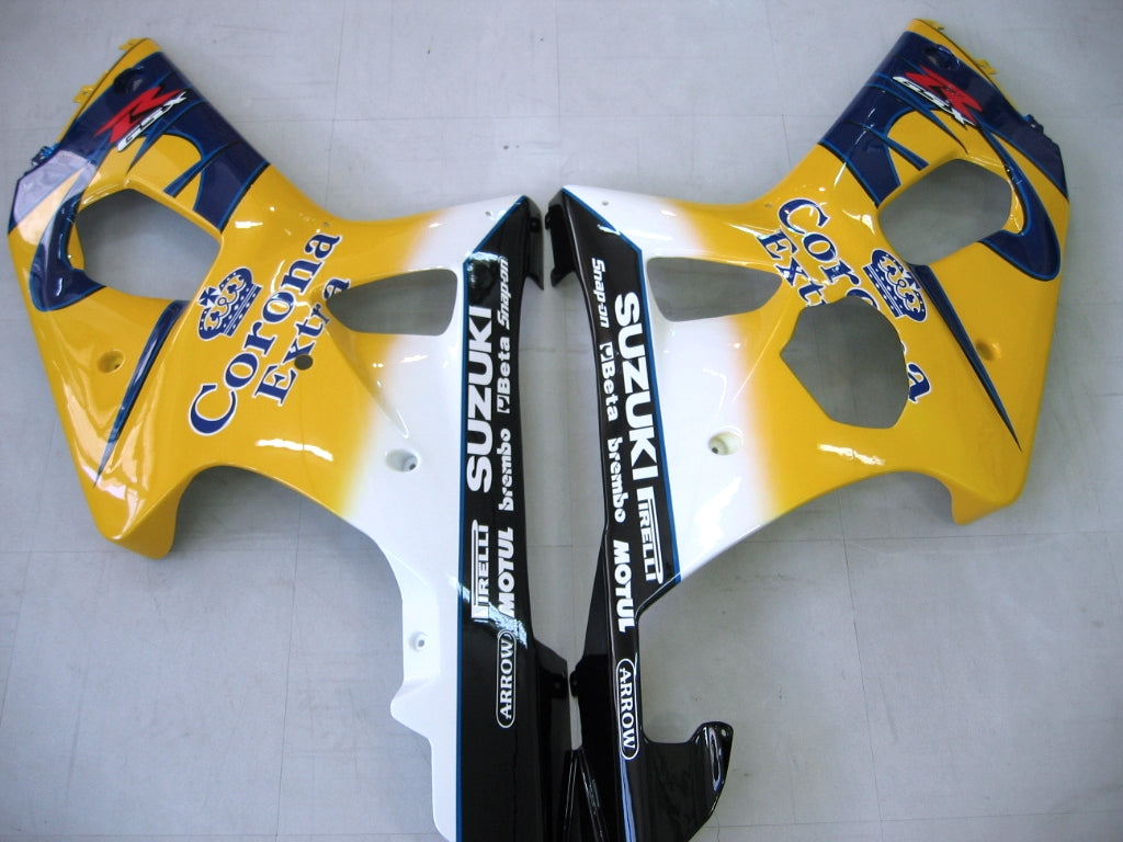 2000-2002 Suzuki GSXR 1000 Yellow & Blue Corona GSXR Racing Amotopart Fairings