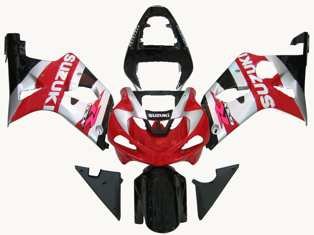 2000-2002 Suzuki GSXR 1000 Black & Red GSXR Racing Amotopart Fairings