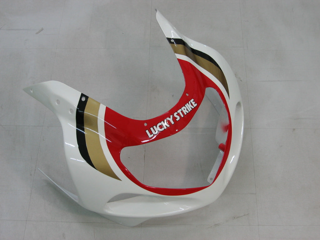 2000-2002 Suzuki GSXR 1000 White & Red Lucky Strike Racing Amotopart Fairings