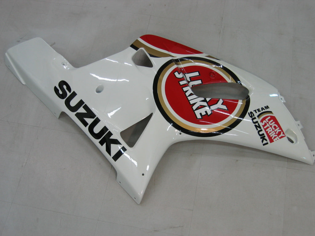 2000-2002 Suzuki GSXR 1000 White & Red Lucky Strike Racing Amotopart Fairings