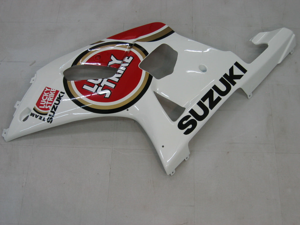 2000-2002 Suzuki GSXR 1000 White & Red Lucky Strike Racing Amotopart Fairings