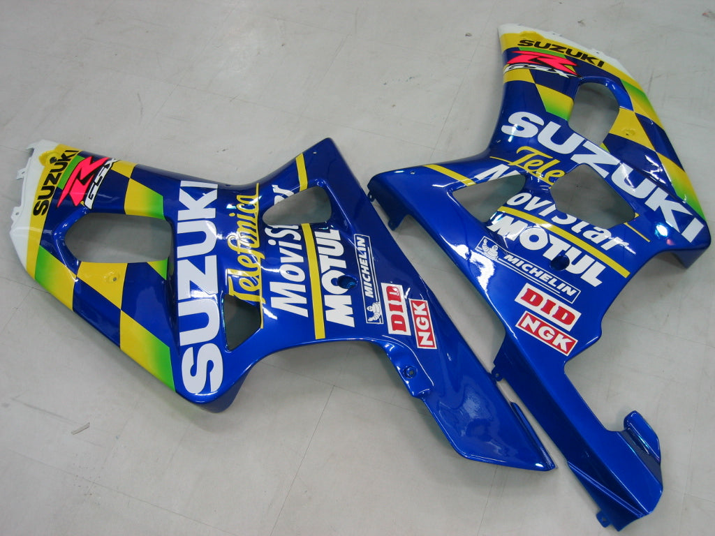 2000-2002 Suzuki GSXR 1000 Blue Movistar Racing Amotopart Fairings