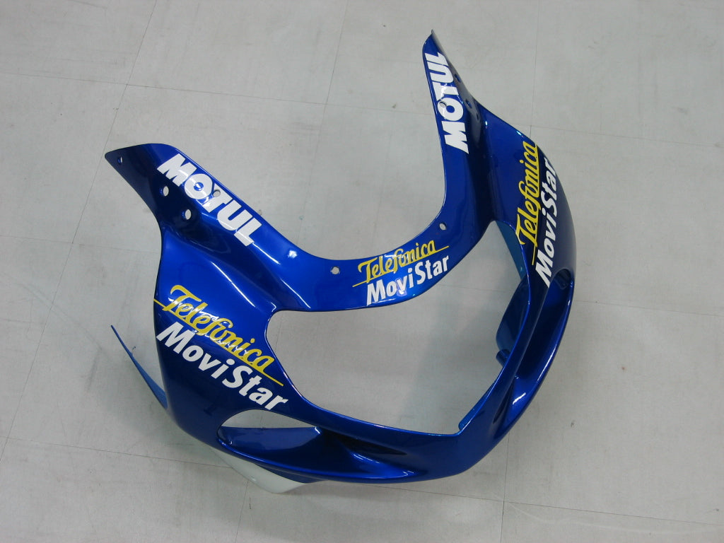 2000-2002 Suzuki GSXR 1000 Blue Movistar Racing Amotopart Fairings