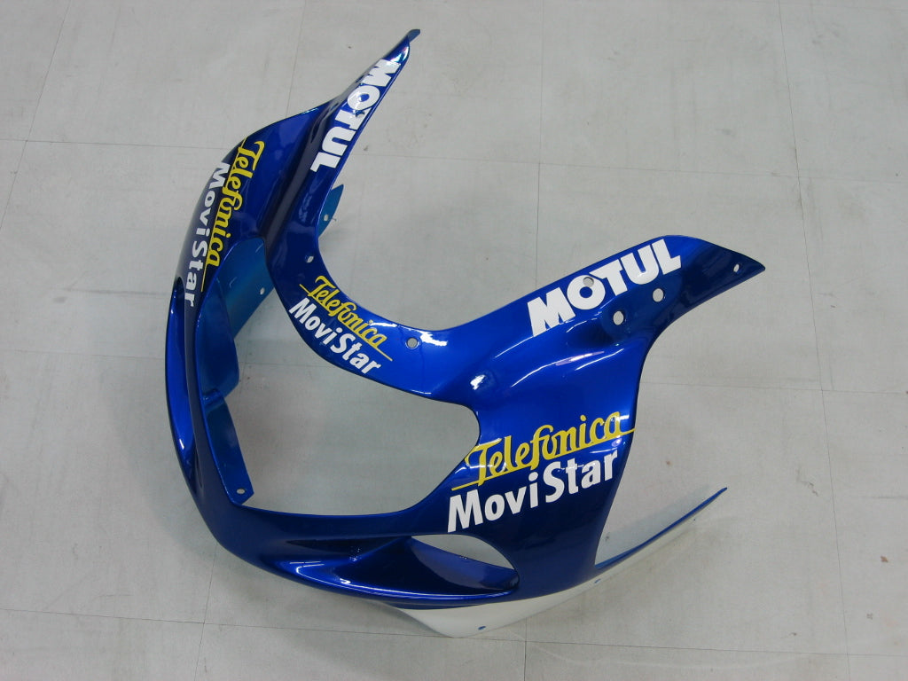 2000-2002 Suzuki GSXR 1000 Blue Movistar Racing Amotopart Fairings