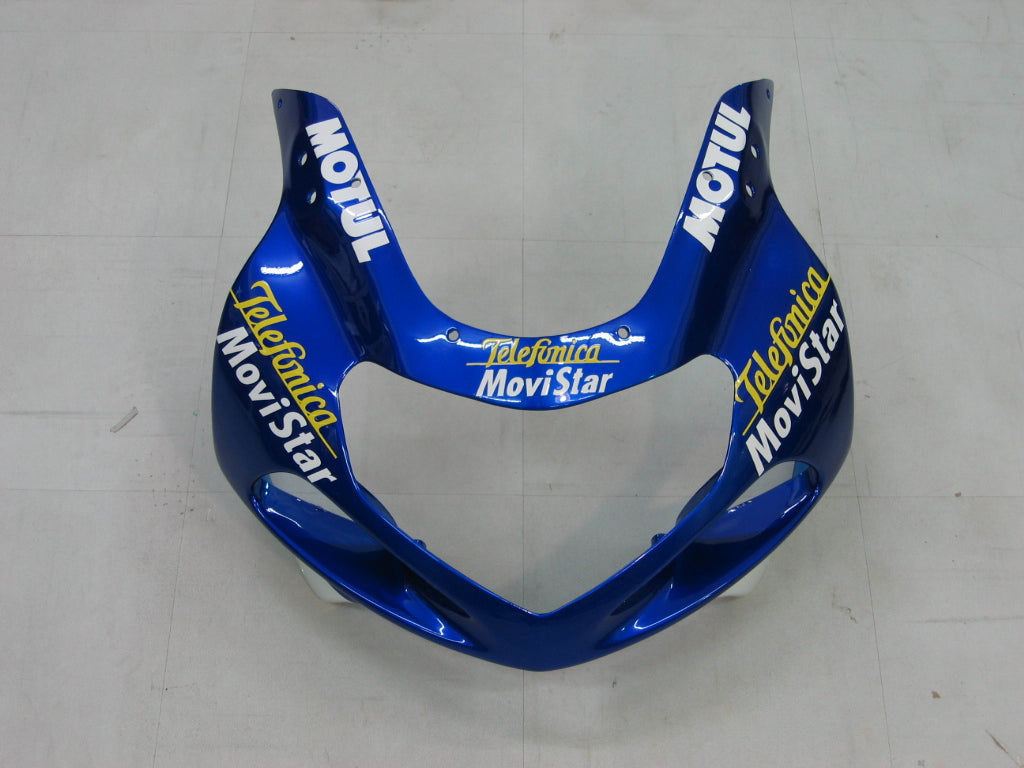 2000-2002 Suzuki GSXR 1000 Blue Movistar Racing Amotopart Fairings