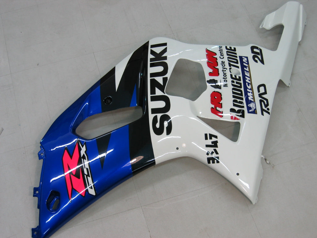 2000-2002 Suzuki GSXR 1000 Blue & White Motul Racing Amotopart Fairings