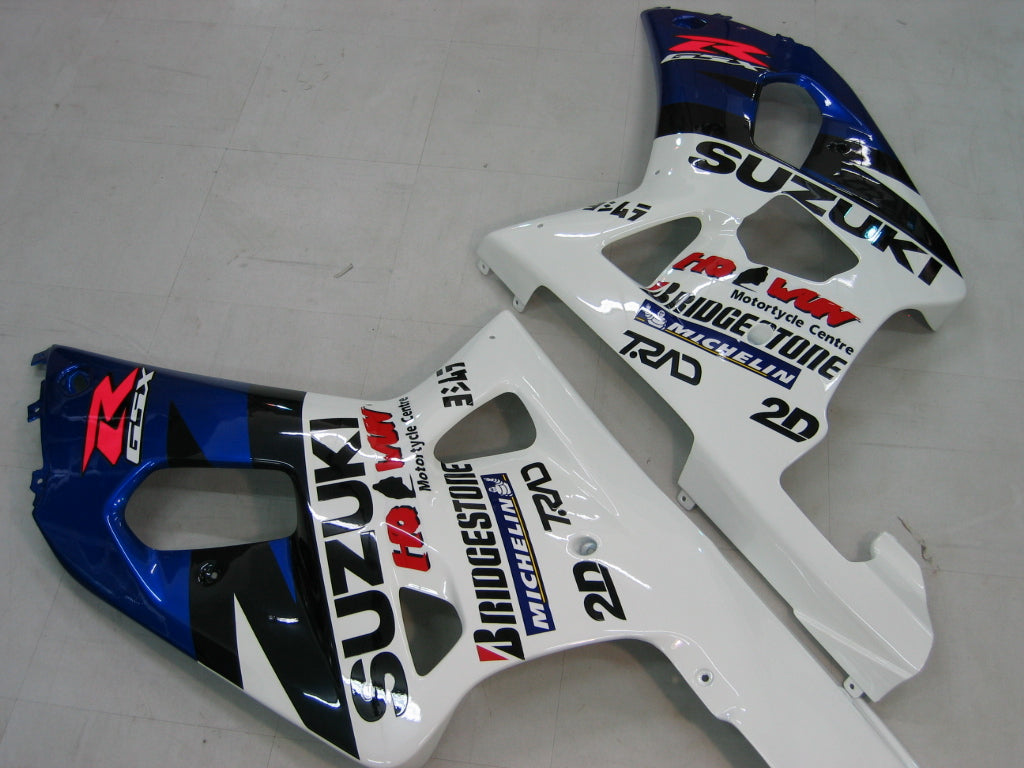 2000-2002 Suzuki GSXR 1000 Blue & White Motul Racing Amotopart Fairings