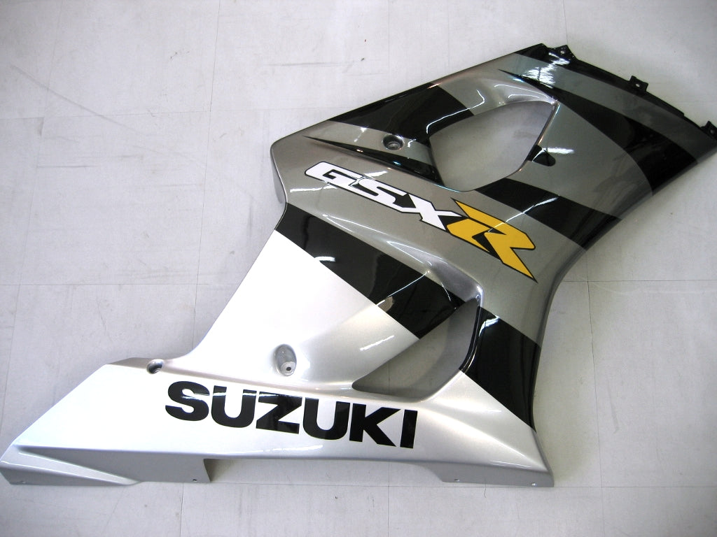 2003-2004 Suzuki GSXR 1000 Silver & Black GSXR Racing Amotopart Fairings